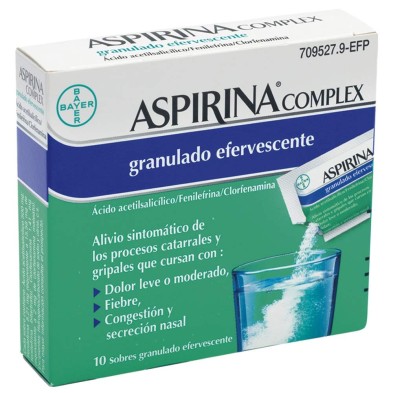 ASPIRINA COMPLEX EFERVESCENTE 10 SOBRES
