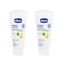 Duplo Chicco Crema Dental Manzana/Banana con Fluor 2 x 50 ml