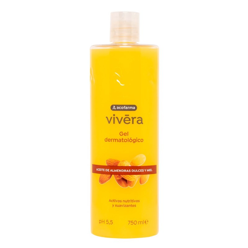 Acofarma Vivera Gel Aceite De Almendras Dulces Y Miel 750 ml