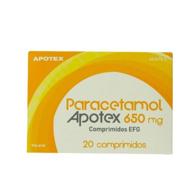 Apotex Paracetamol EFG 650 MG 20 Comprimidos