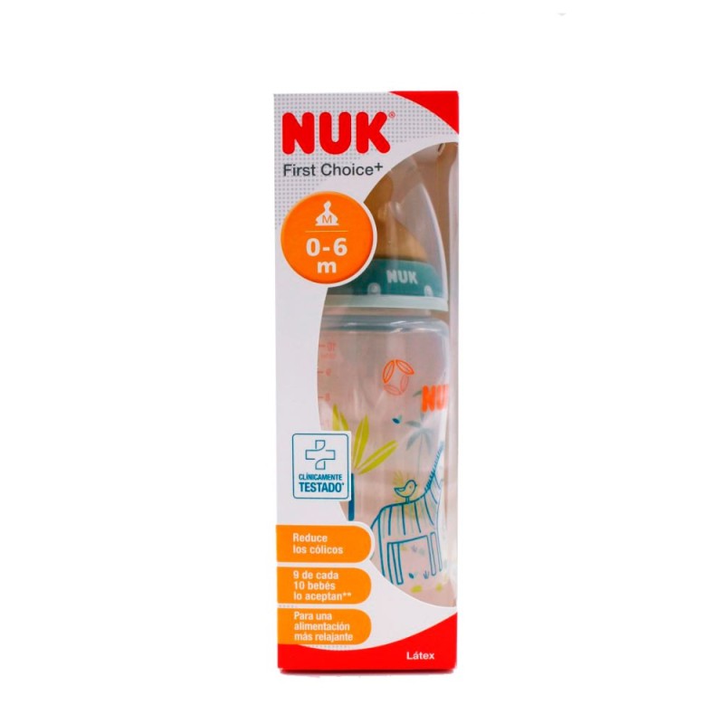 Nuk Biberon Látex 0-6 Meses 300 ml