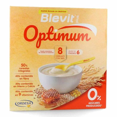 Blevit Optimum 8 Cereales Con Miel 400 gr