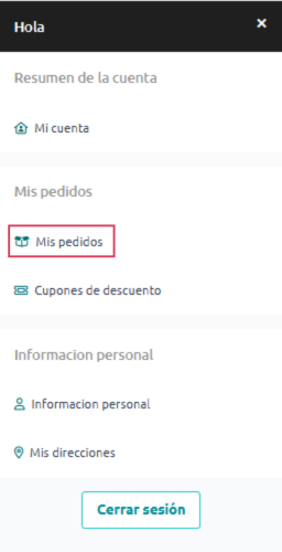 Mis pedidos